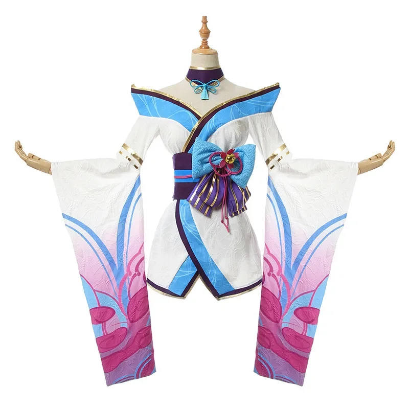 CosplayGame Ahri disfraz de Cosplay Spirit Blossom League Of Legends trajes de Cosplay vestido de fiesta de Halloween disfraces de uniforme para W