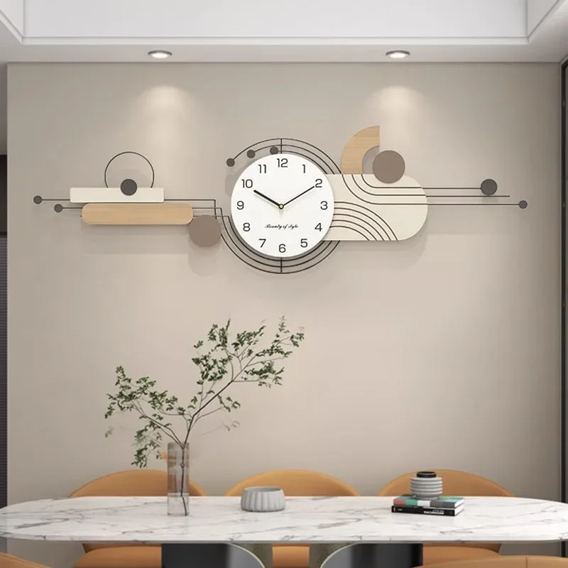 

Modern Design Wall Clock Quiet Minimalist Iron Art Bedroom Wall Clock Living Room Acrylic Horloge Murale Home Decoration