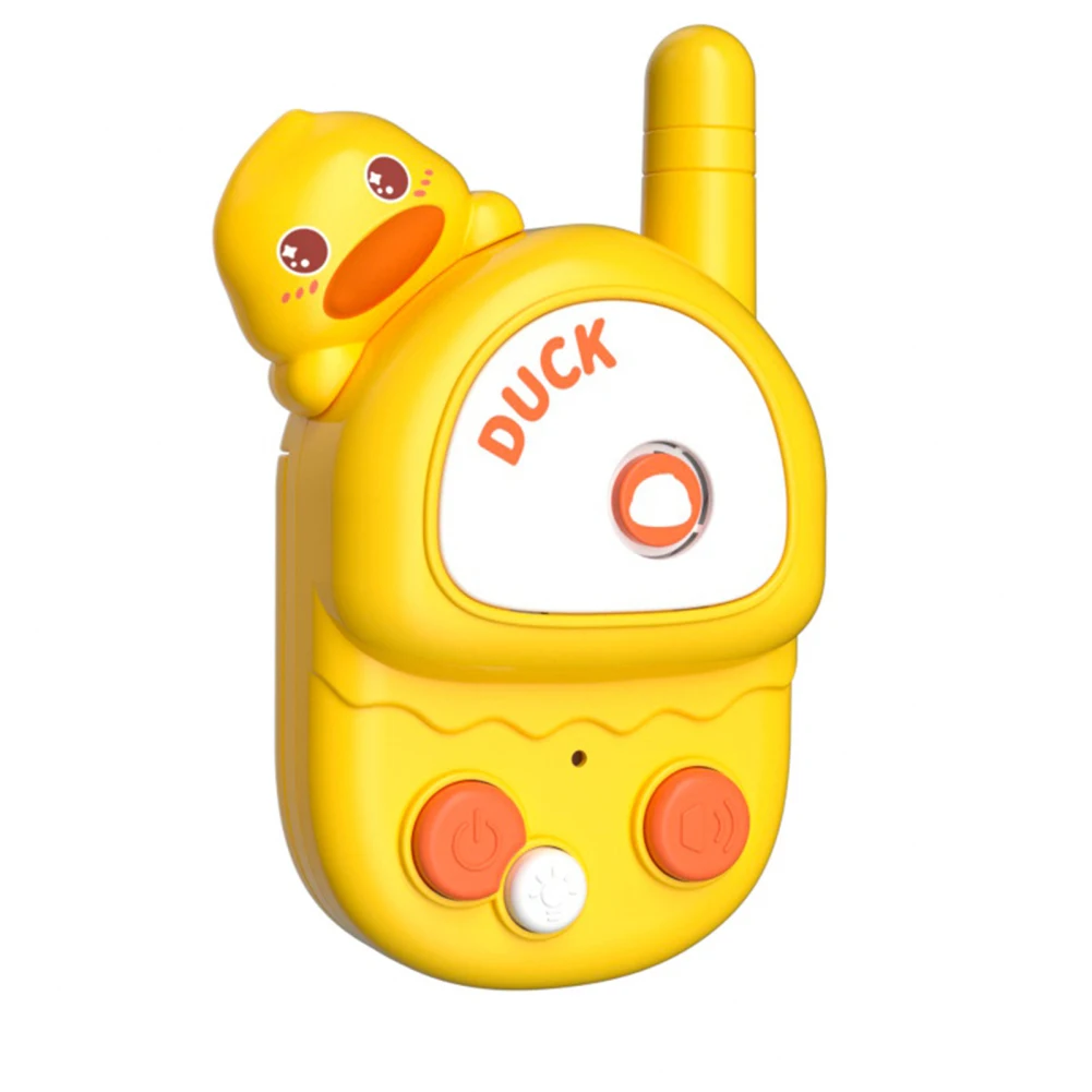 2 Pack Kids Cartoon Walkie Talkie Toy Cute Duck Rabbit Walkie Talkie With Flashlight Interactive Toy Gifts