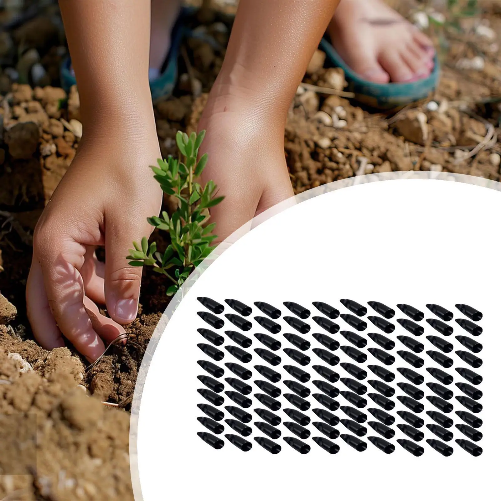 100 Pieces Garden Planting Digging Claws Practical Compact Accessories Replacement for Planting Dig Plant Yard Women Men Weeding