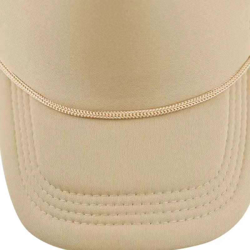 Neue Trucker Caps Männer Frauen Plain Blank Schaum Mesh Baseball Kappe Mit Seil Sommer Atmungsaktive Outdoor Sport Sonnenblende Hüte – Detail 15