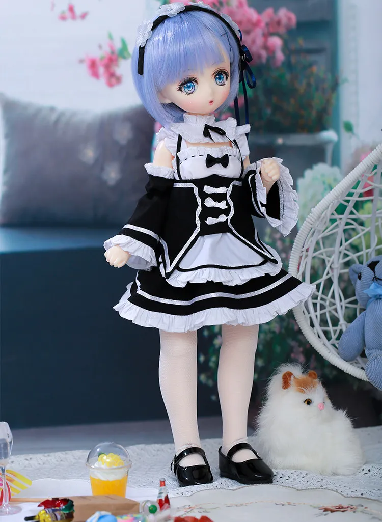 Bjd 4 Points Doll 40cm Bear Girl, Original High-end Resin Elf Doll 4 Points Set Doll Two-dimensional Ob24