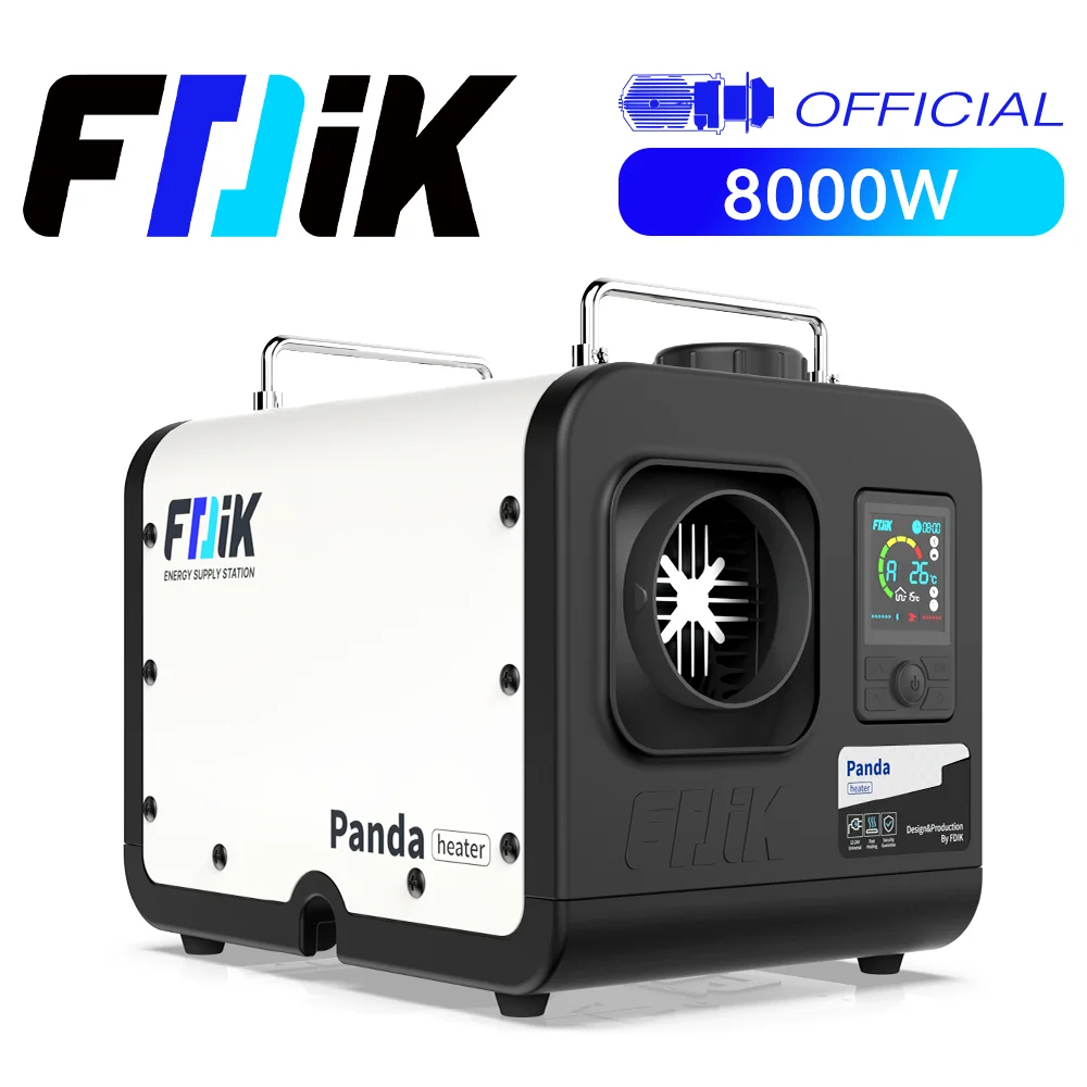 Riscaldatore Diesel FDIK U6 Pro 8KW 12V 24V 220V Riscaldatore da Parcheggio con Pompa a Basso Rumore Riscaldatore Portatile per Campeggio Magazzino Camion Barca