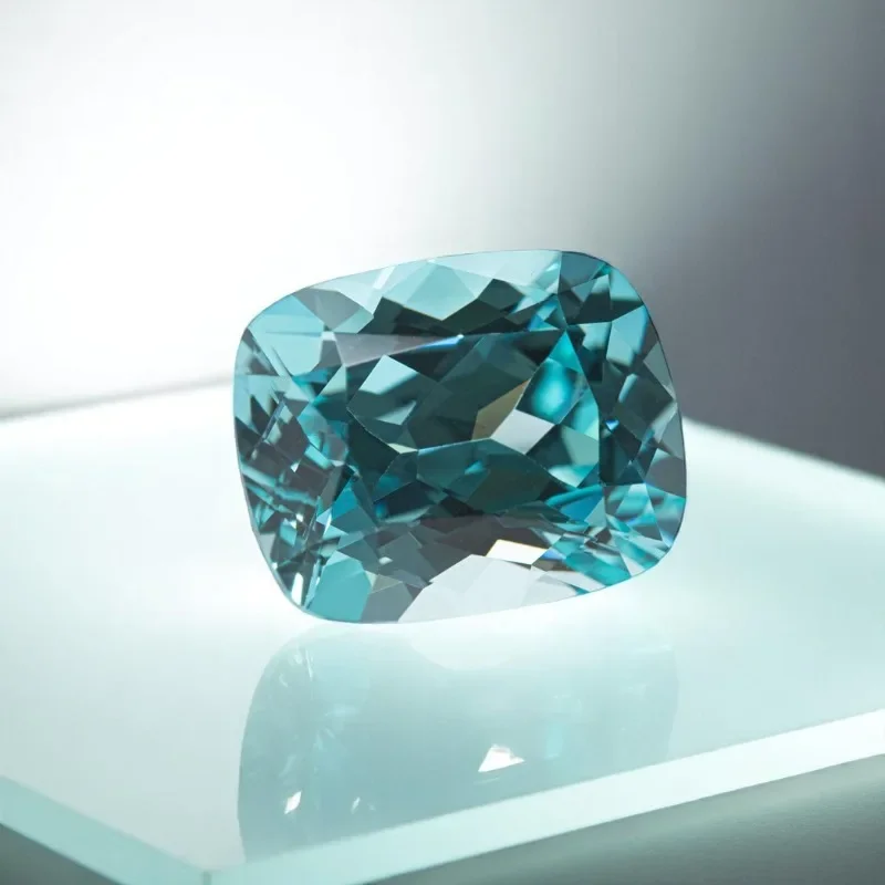 

TOP Lab Grown Paraiba Rectangle Cushion Cut Gemstone for DIY Advanced Jewelry Making Inlay Ring Necklace Selectable AGL Certific