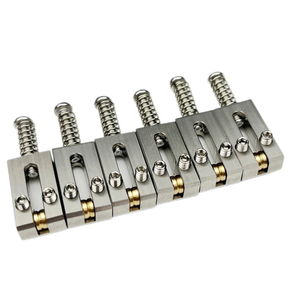 【Made in Japan】 Stainless Steel Roller Saddle Electric Guitar Tremolo Bridge Saddles For ST TL Style Guitar 10.5/10.8