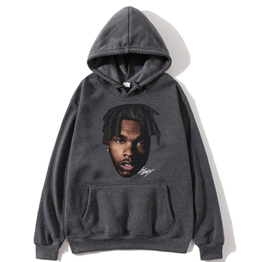 Rapper Lil Baby Hip Hop Hoodie Gothic Vintage Sweatshirt Streetwear Men Women Fashion Harajuku Oversized Fleece Casual Hoodies