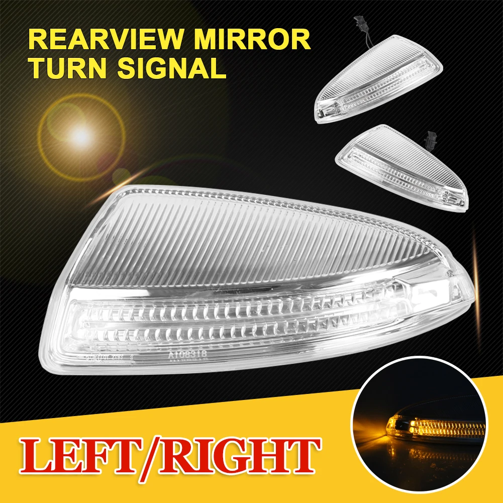 

1Pcs Rearview Mirror Turn Signal LED Side Mirror Light for Mercedes Benz W204 W164 ML300 ML500 ML550 ML320 2048200721 2048200821