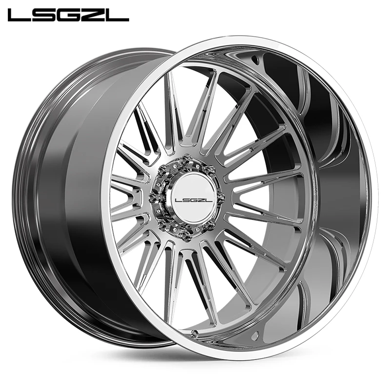 Alloy H Car Wheel Forged 8x170 8x180 Chrome Color Off-road Deep Dish Rim for ford RAM toyota dodge H2 20 22 24 26 28 Wheels Rims
