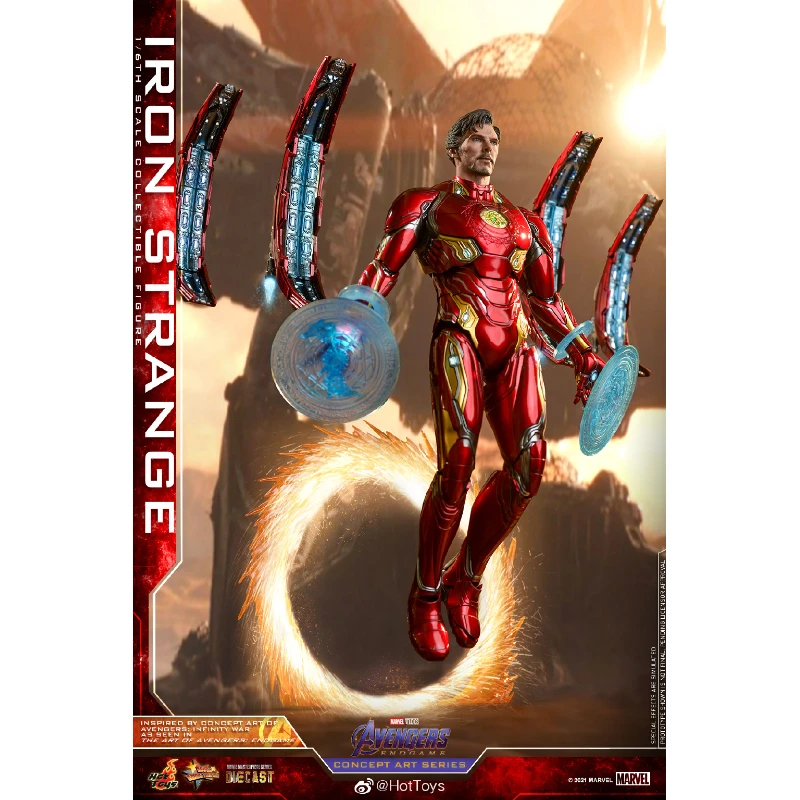 Stok tersedia Hottoys Hobby Iron Strange 1/6 Anime mainan Action Figure hadiah Model koleksi hobi