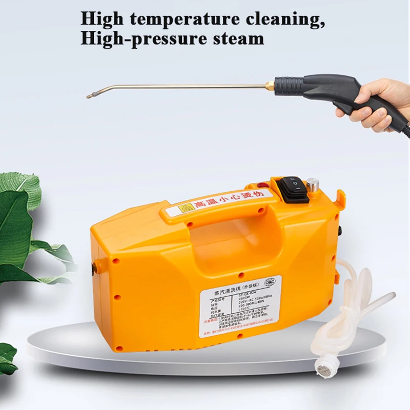 Electric Steam Cleaner 3000W Pressure Washer High Temperature Sterilization Air Conditioning Kitchen Hood Car Cleaning Machine