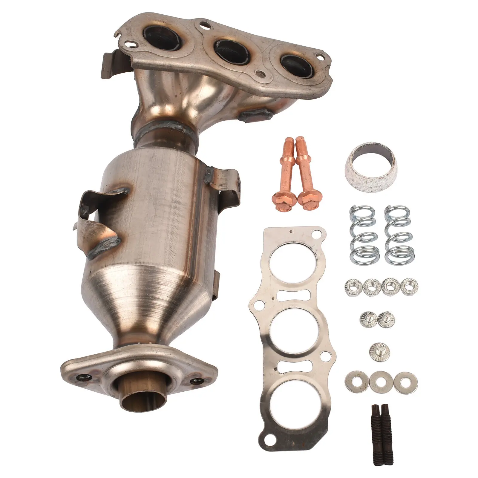 1 مجموعة سيارة المحول الحفاز عدة لتويوتا Aygo بيجو 107 2005-2014 محرك العادم الحفاز محول اكسسوارات السيارات 0342K8 #2