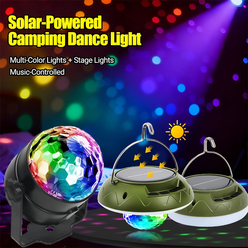 

LED Stage Light Disco Ball w/Music Sync,RGB Color Changing Night Light,Bedroom,Party,Indoor Decor,Ambient Lamp & Mood Lighting