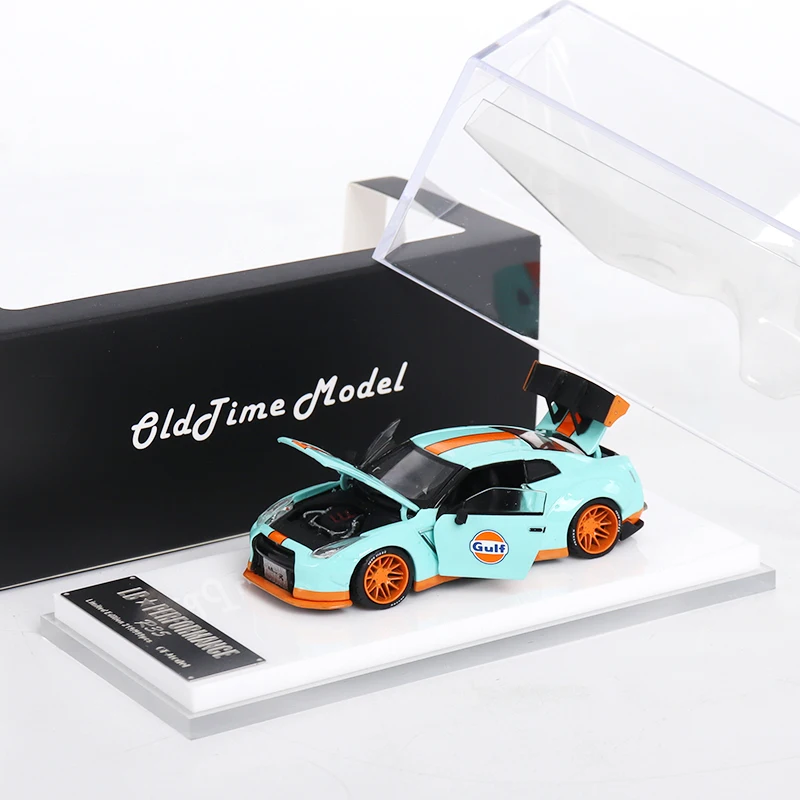 

1:64, GTR R35, спортивный автомобиль God of War, полностью открытая литая под давлением модель автомобиля из сплава, праздничный подарок, коллекционная, игрушка для мальчиков.