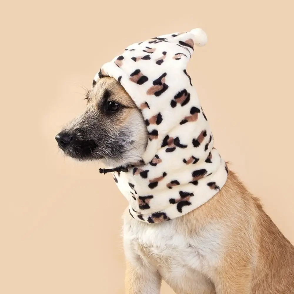Noise Reduction Dog Ear Covers Windproof and Warm Polar Fleece Pet Ear Muffs Hat Hearing Protection Adjustable
