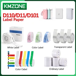 Niimbot D11 D101 D110 Printer White Label Sticker Thermal Paper Mix Cable Transparent Rolls Waterproof Anti-Oil Tear-Resistant