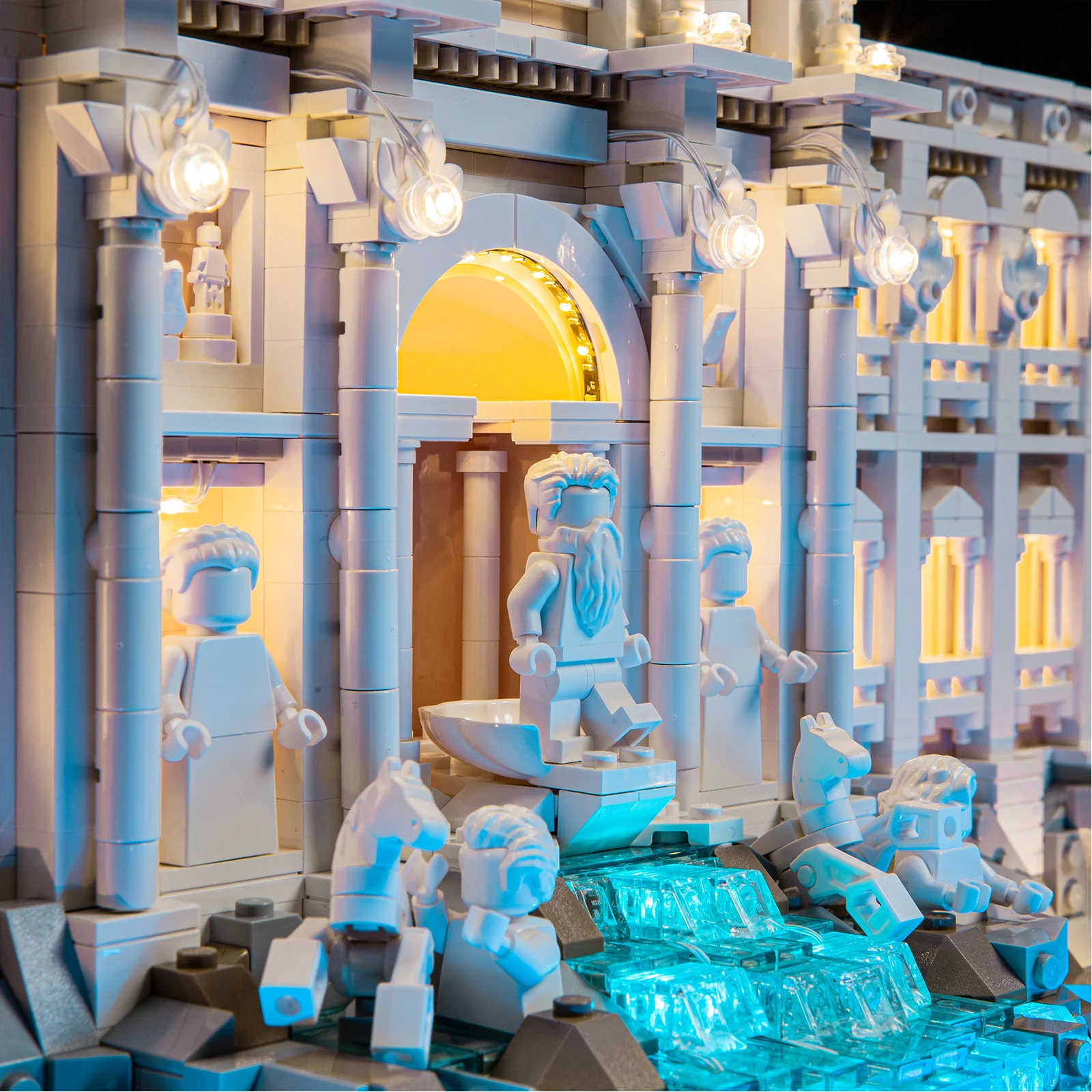 Kit d'éclairage pour fontaine Trevi, artisanat et artisanat 21062, blocs de construction non inclus (Kit d'éclairage Led uniquement), livraison depuis les états-unis