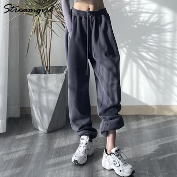 Gray Sweatpants Women 2024 Summer Oversize Khaki Women Pants High Waist Women's Joggers Loose Women's Sports Pants Sweatpants