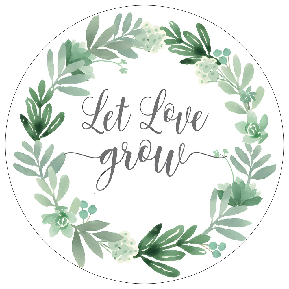 Let Love Grow Stickers Succulent Wedding Favors Wedding Stickers Wedding Labels Green Botanical Favor Tags Succulent Favor Stick