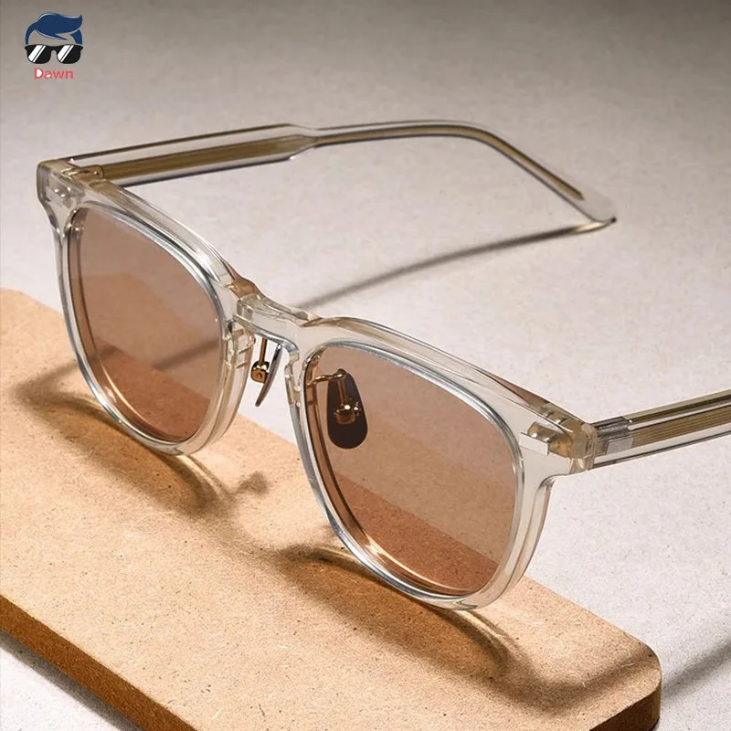 

Sunglasses Retro Round Glasses for Women Men 2025 High-Quality Fashionable Acetate Eyewear Custom Logo Prescription Lenses