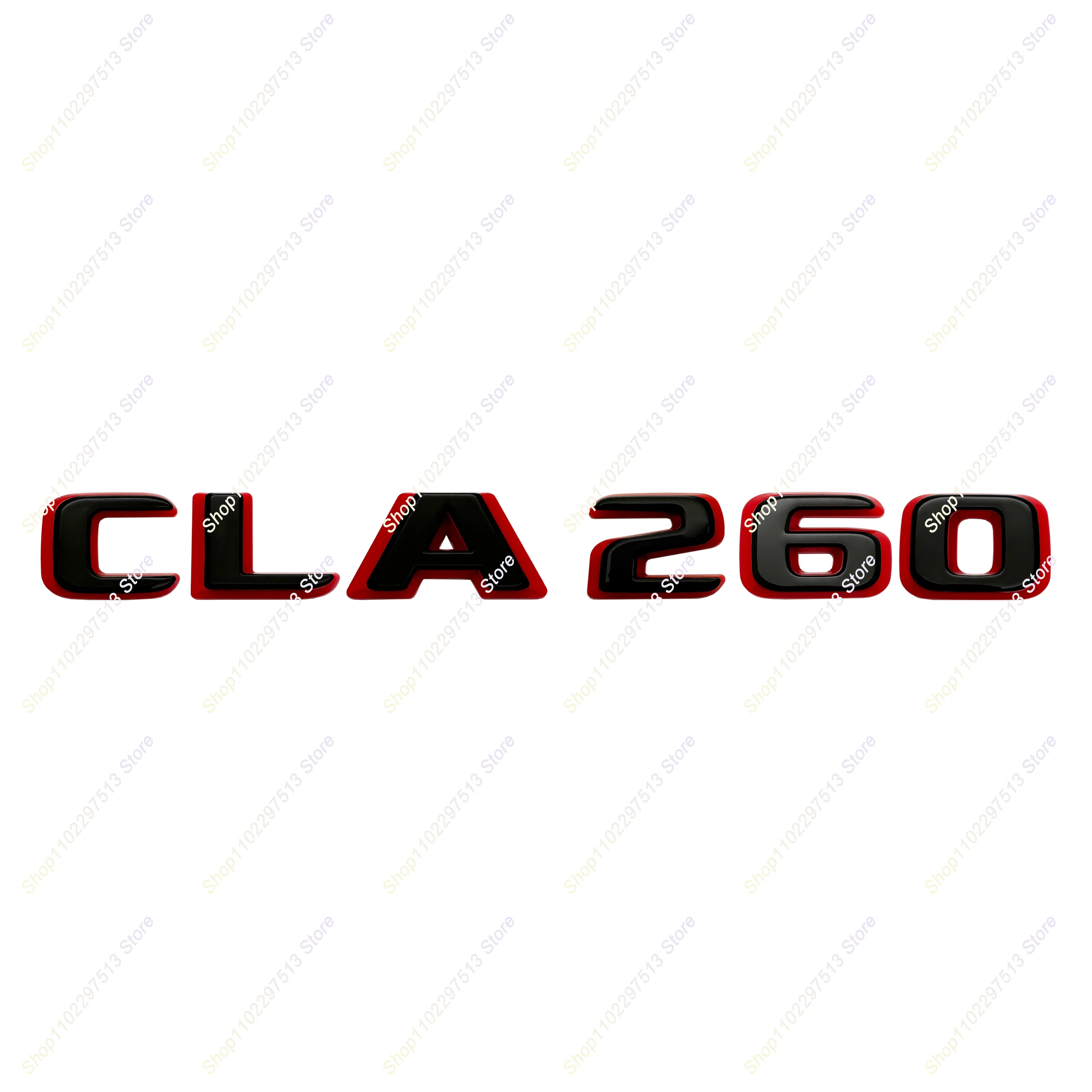 

New Two tone Letters Numbers CLA200 CLA220 CLA250 CLA260 Emblem for Mercedes Benz AMG C118 W117 Car Styling Trunk Badge Sticker
