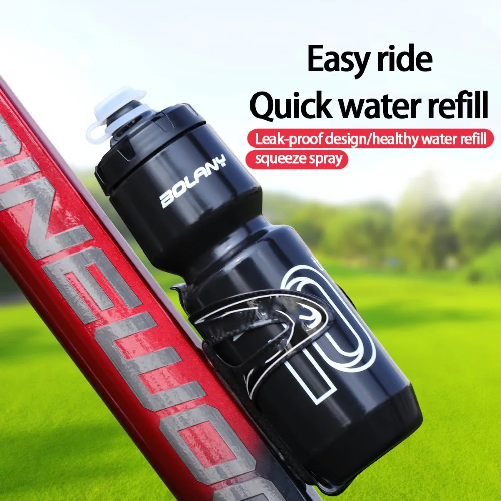 Large Capacity Bicycle Water Bottle Squeeze Out PP5 Fitness PP Water Bottle 750ml Portable Road Bike Bottles Riding