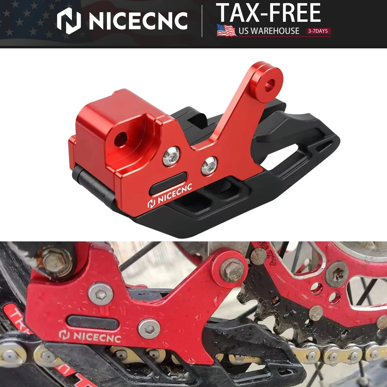 

NICECNC For 2025 Beta RR 300 2010-2025 Chain Guide XTrainer 300 250 RR 250 125 200 350 390 400 430 450 480 RS 450 525 RM 450 525