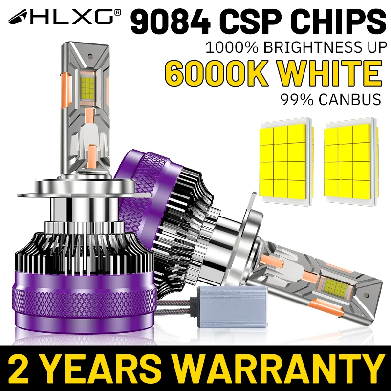 

H7 Светодиодная фара CANBUS NO ERROR H11 H8 H9 9012 HIR2 9005 9006 HB3 HB4 Turbo High Power 12 PCS 9084 Чип 6000K Автомобильная фара 12 В