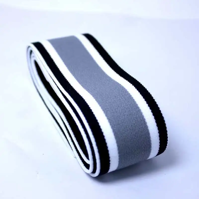 width of 3.8cm Accessories high quality stripes soft belt rubber band / thicken and soft can be attached to the elastic band