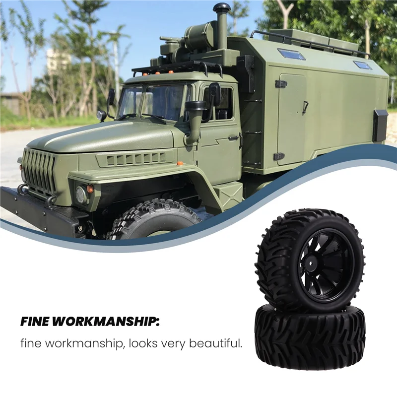 A94E-128MM 1/10 rc monster-caminhão buggy-pneu roda inserções de espuma 12mm hex para traxxas/arrm/redcat/hsp/hpi/tamiya/kyosho