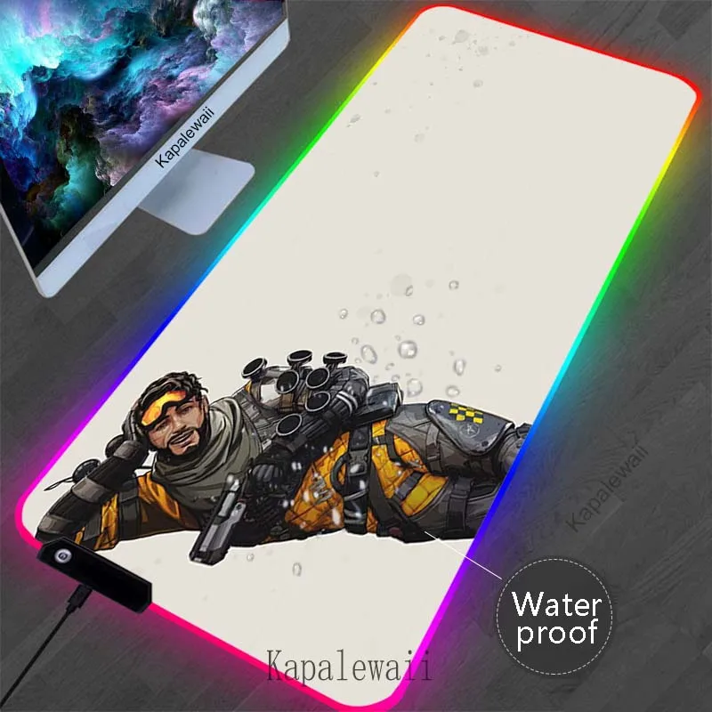 

RGB Waterproof Apex Legends Mousepad Gamer Mouse Pad Gaming Desk Mat Alfombrillas de ratón Mouse Mat Keyboard Soft Pads 100x50cm