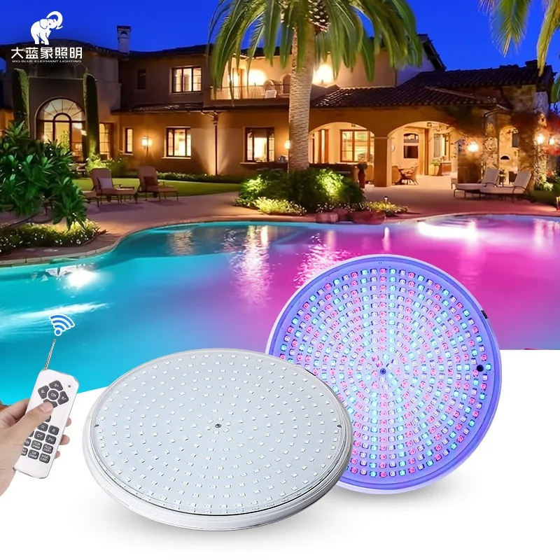 

Outdoor Waterproof IP68 Underwater PAR56 Light Source 18 Key Remote Control Low-voltage Color 12V Pool Light