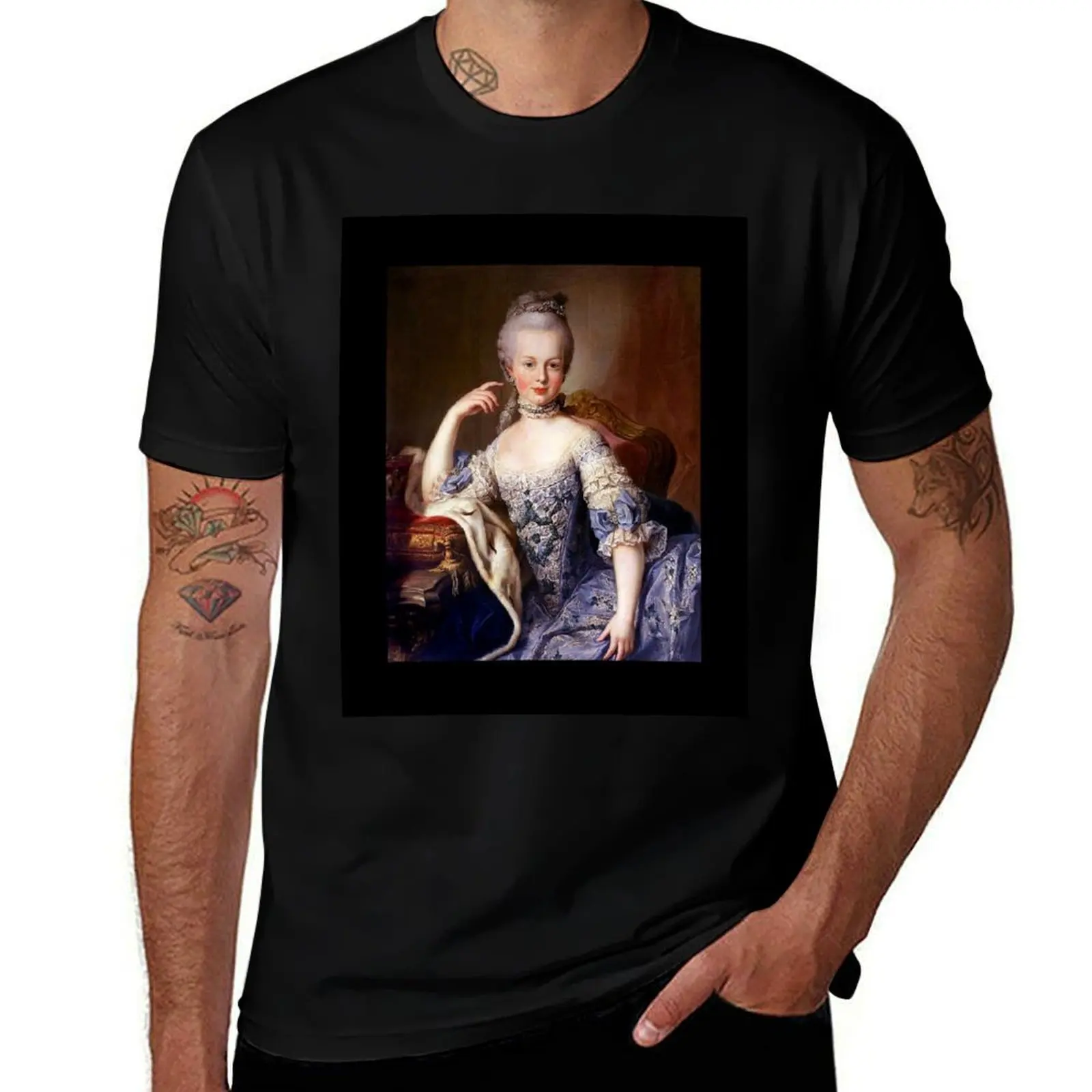 

Portrait of Marie Antoinette - Martin van Meytens T-Shirt t shirt man designer funny t shirts cotton T-Shirt