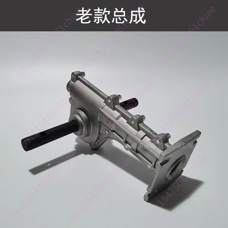 Lawn Mower Weeding Trenching Wheel Assembly Copper Gear Spindle Aluminum Housing Gearbox Parts
