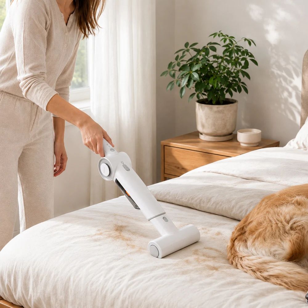 

Cordless Handheld Vacuum Cleaner, 13kPa Lightweight Stick Vacuum with HEPA Filter and Floor Brush for Home, Pet Hair and Car