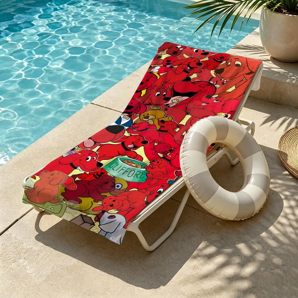 Cartoon C-Clifford The Big Red Dogs Towel Multi-purpose Quick Dry Towel Family Outdoor Pool Beach Travel Daily Bath Use - view 2