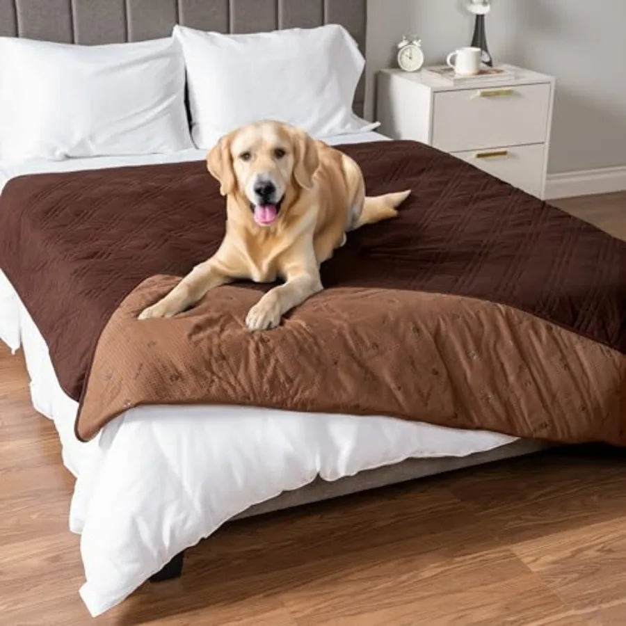 

Waterproof Bed Cover for Dogs, Waterproof Pet Blanket Couch Cover, Reversible Furniture Cover Sofa Protector for Pet Cat Bed, W