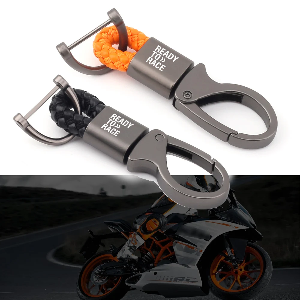 For Ktm Ready to Race Duke 200 390 690 790 890 1190 1290 Adventure Rc8 Rc390 Motorcycle Zinc Alloy Keychain Key Chain Holder