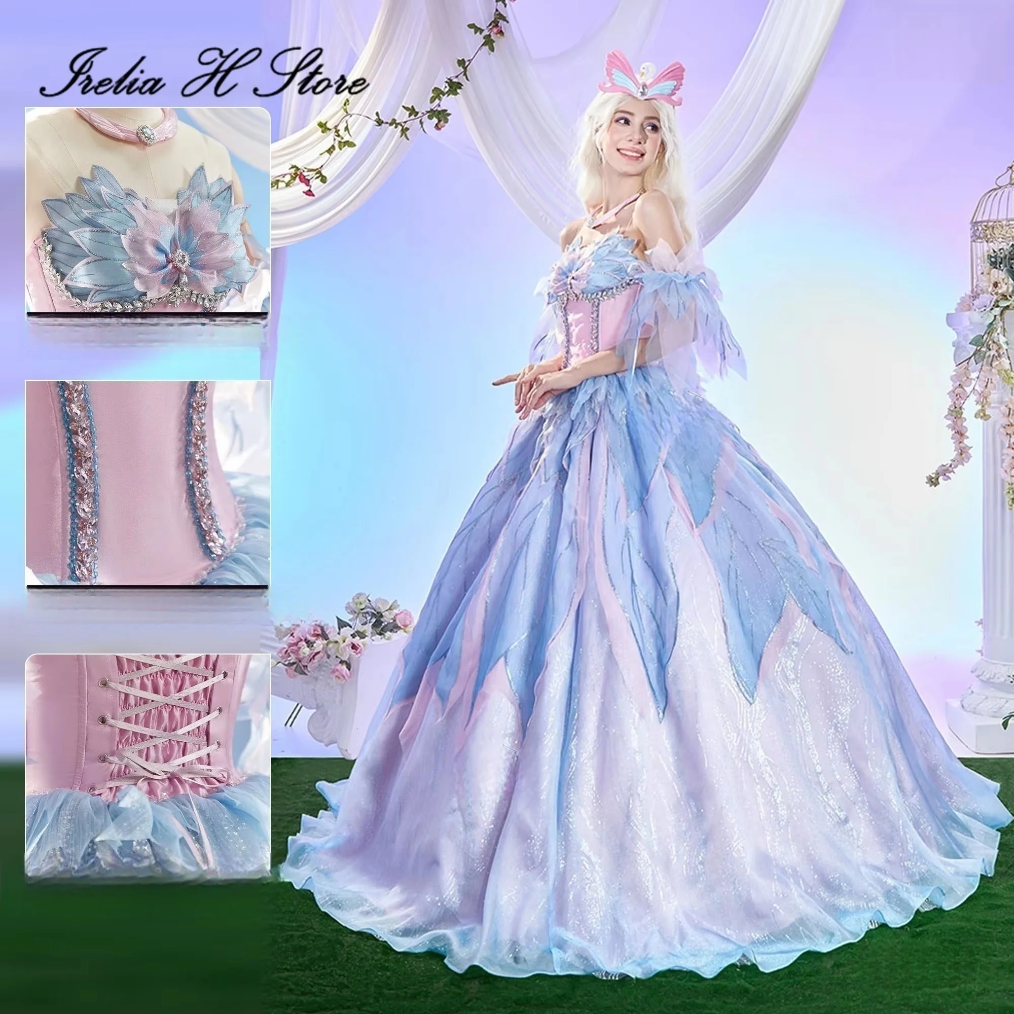 Vintage Fashion Dresses - Irelia H Anime Elbise, Kuğu Gölü