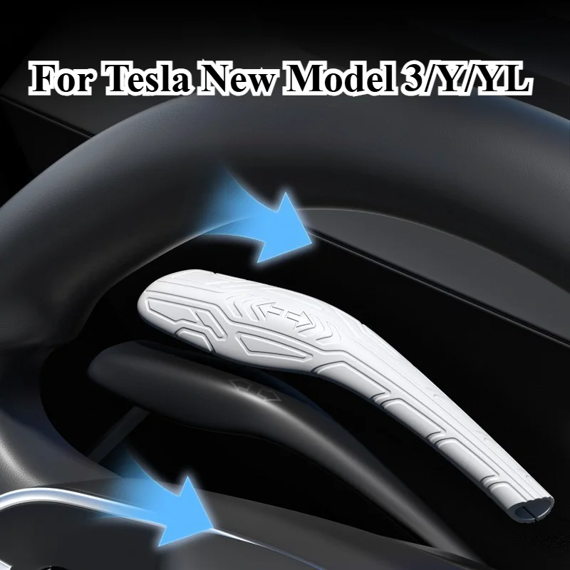 Liquid Silicone Gear Shift Stalk Cover Full Protection for Tesla New Model 3/Y Highland/Juniper & Model YL Interior Accessories
