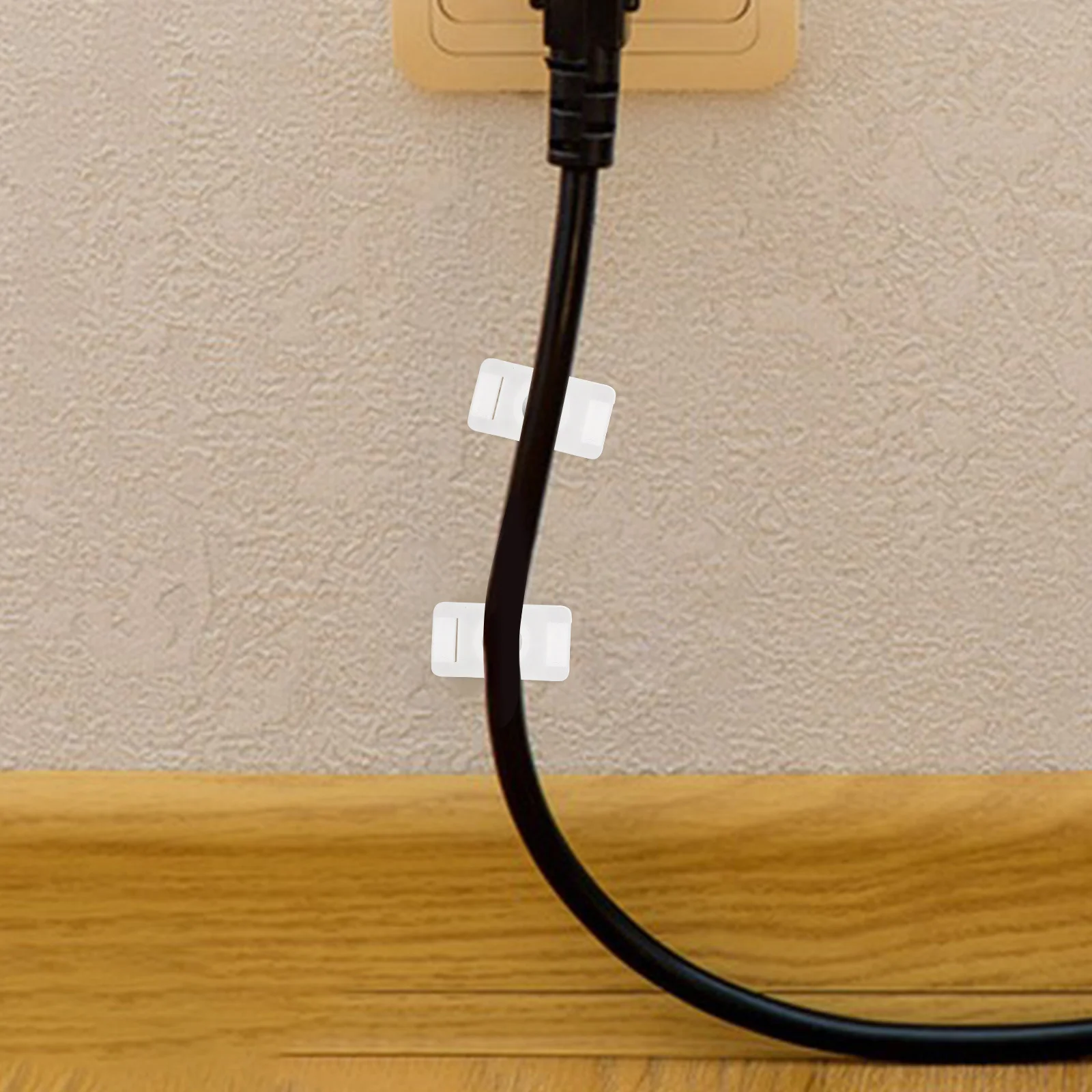 

100Pcs Cable Tie Mount Saddle Type Screw Hole Base Secure Cable Management Organize Office Home Automotive Tie Mounting