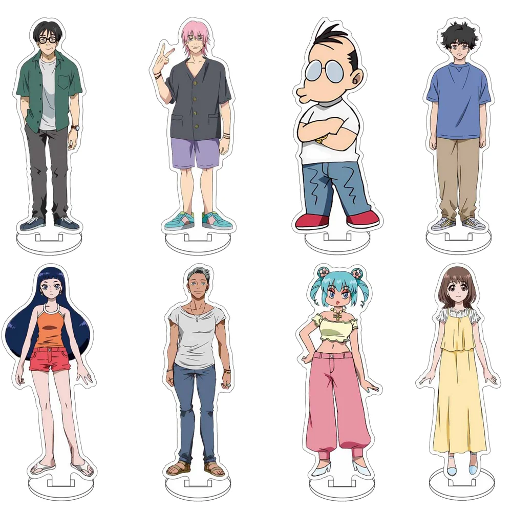 15CM Hot Anime Negative Positive Angler Acrylic Stand Model Cosplay Characters Ornament Accessories Goods Collection Gifts