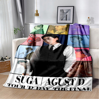 29 Style New Kpop Kim Tae Hyung V Min Yoon Gi,SUGA,Agust D Blanket,Soft Throw Blanket for Home Bedroom Bed Sofa Travel Cover Kid