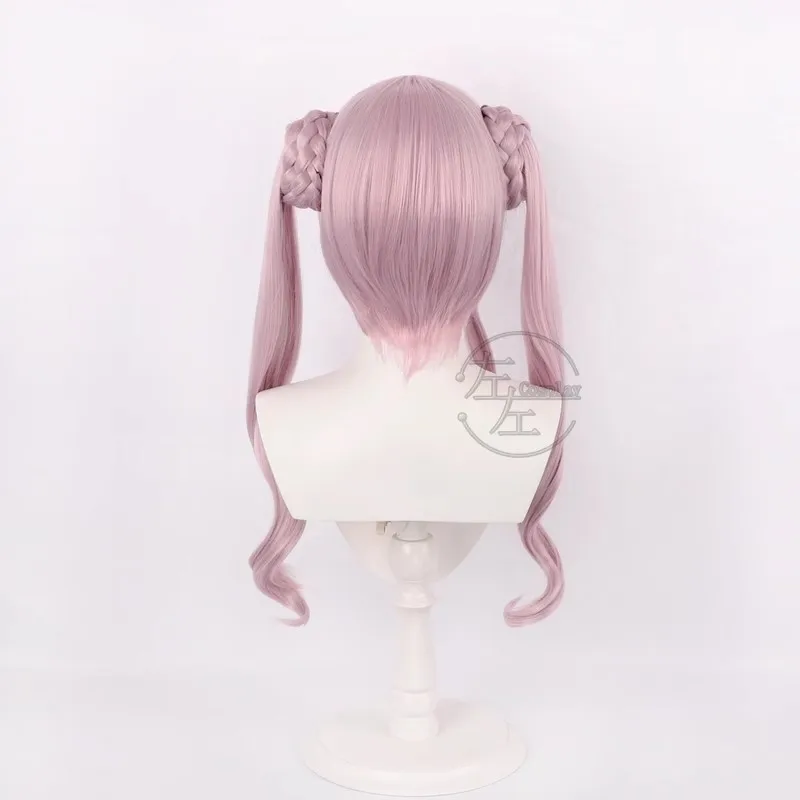 Juego Kako Tsukumo pelucas de Cosplay 65cm la centena línea Cosplay pelo sintético resistente al calor peluca de mujer fiesta Halloween + gorro de peluca