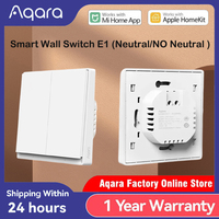 Original Aqara Smart Wall Switch E1 Version Wireless Key Zigbee 3.0 Light Switch Wire With/No Neutral For Xiaomi Home Homekt APP