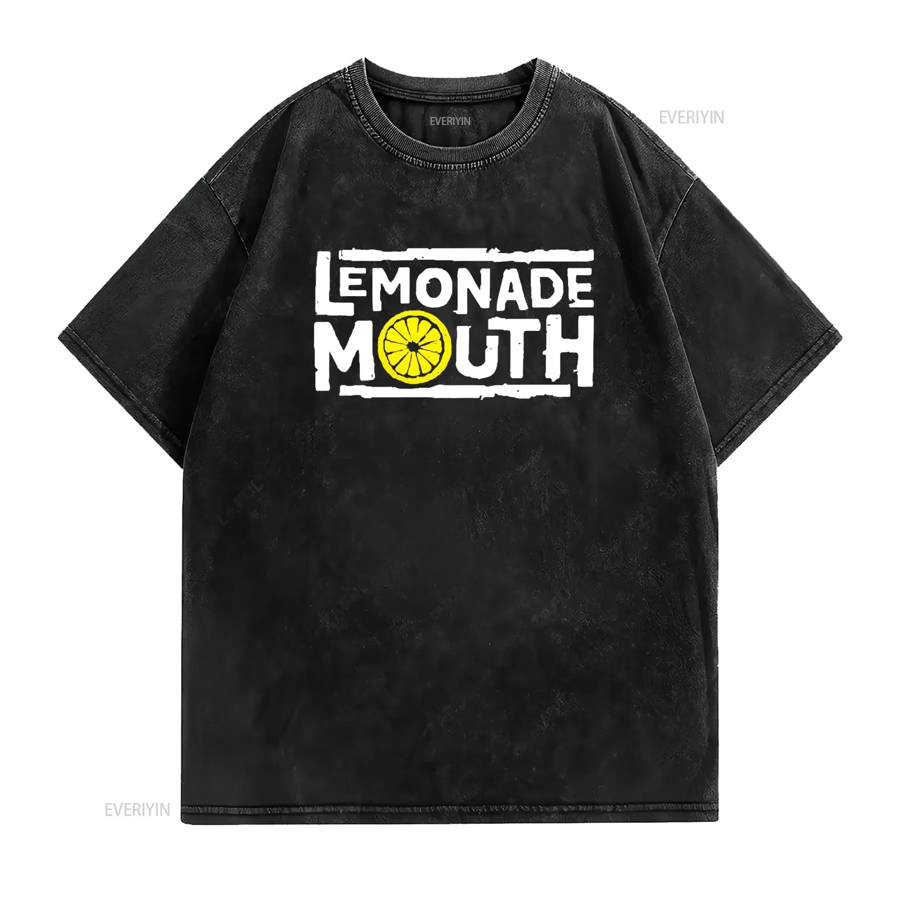 Lemonade Mouth Active Funny T Shirt Sizes S to 5Xl Casual Crew Neck Slight Stretch Fabric Regular Fit Print Pattern Perfect