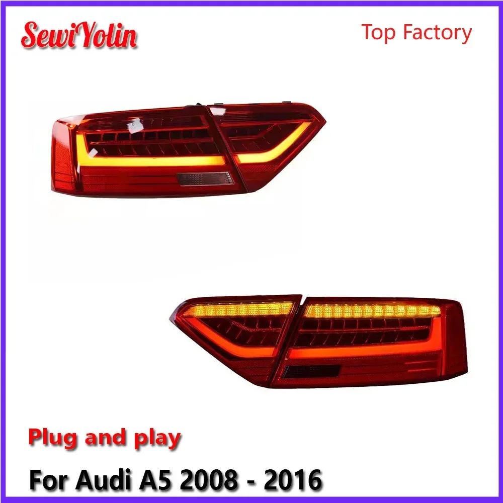 

Car Led Tail Light Assembly For Audi A5 2008 - 2016 Facelift Rear Brake Lights Turn Signal Fog DRL Waterproof IP67 Plug And Play
