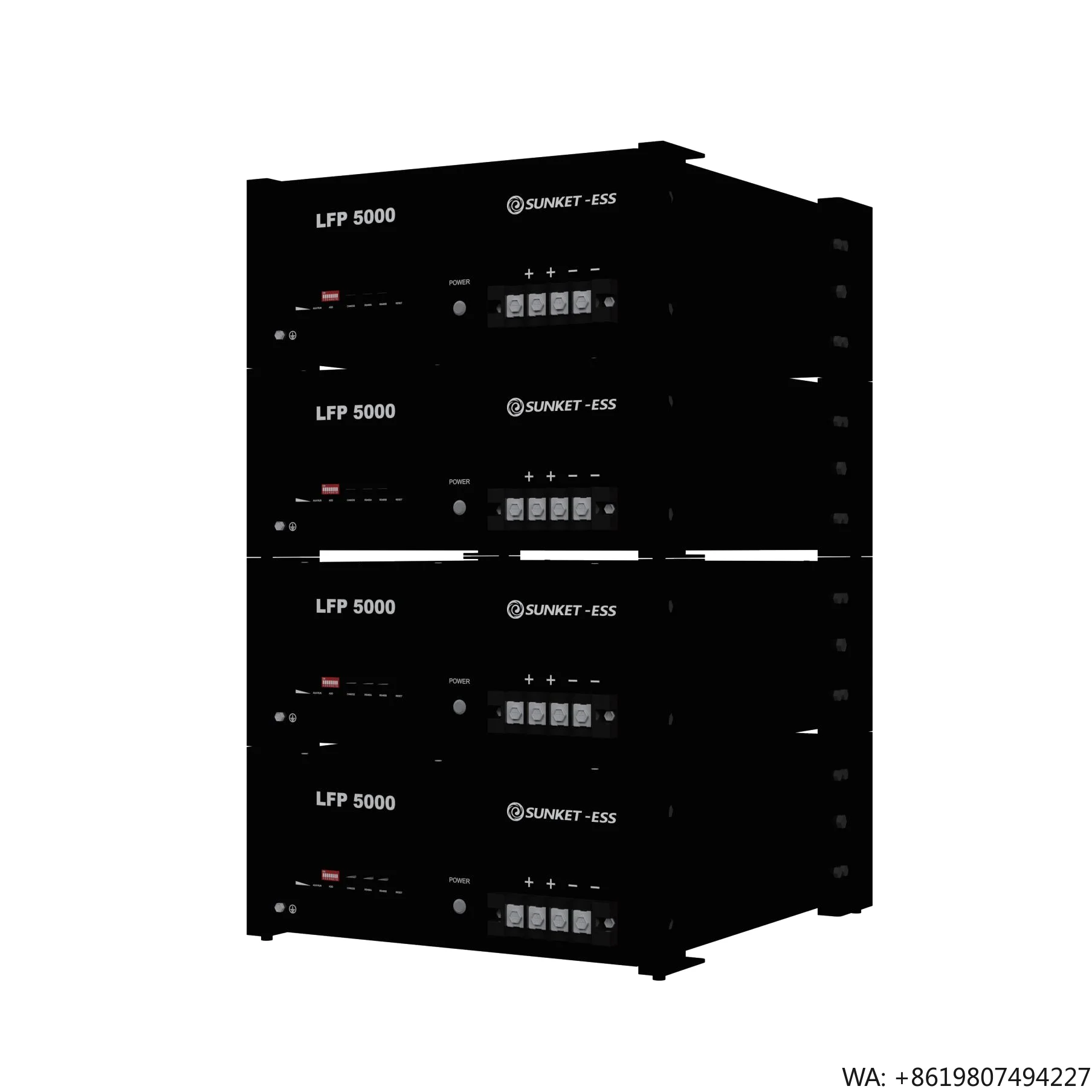 Sunket Best Design 51.2V 100Ah LiFePO4 Stackable 5 kW Solar Lithium Battery Storage System LFP 5000 Model