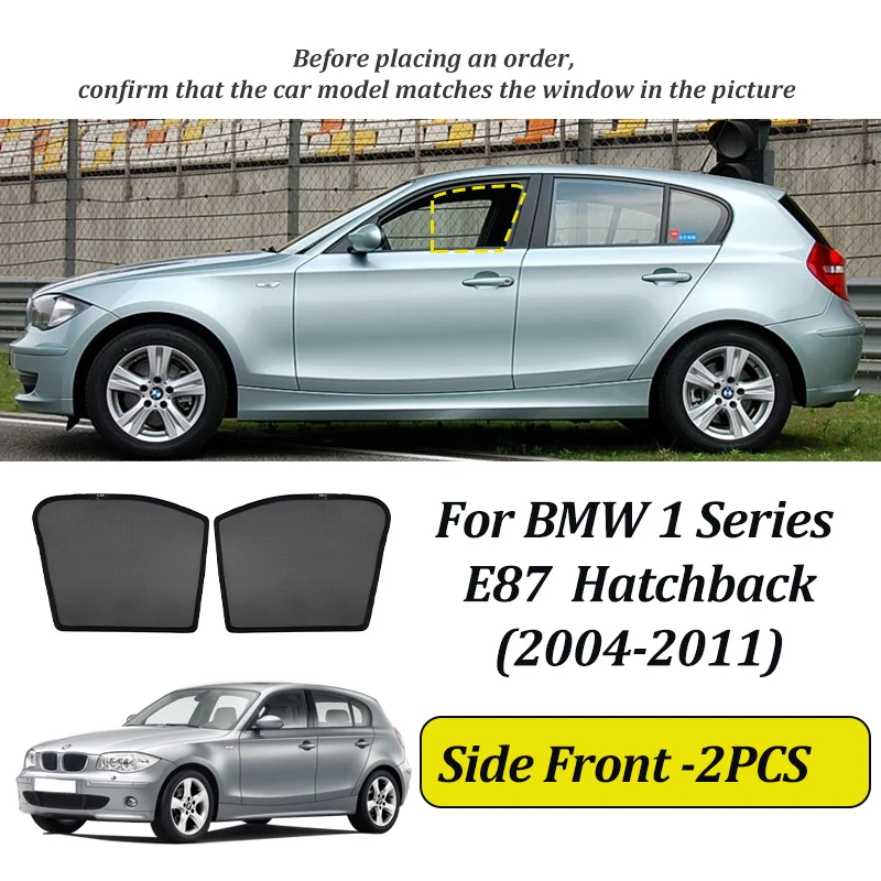 LINNUNU Voor BMW 1-serie E87 F20 2004-2014 Magnetische Auto Zonnescherm Voorruit Gordijn Zijruit Zonnescherm UV Bescherming onderdelen