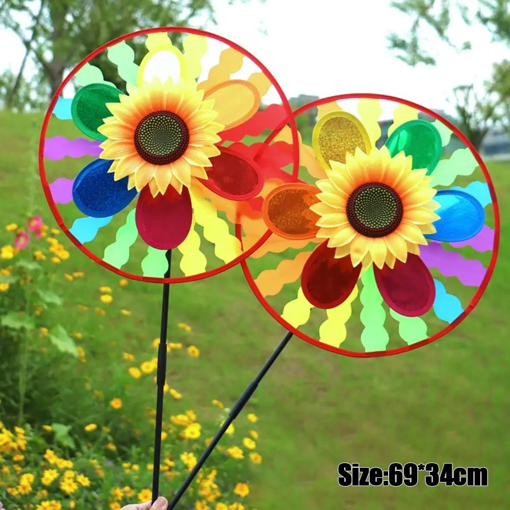 New Cartoon Children Toys Kids Toys Colorful Animal Windmills DIY Wind Spinners Layout Pinwheels Toys Plastic Wind Spinners