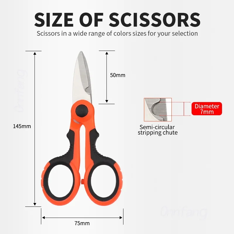 Fiber Optic Cutter Scissors Aramid Fiber Sharp Scissors Jumper Wire Pigtail Tools Electrician Tool